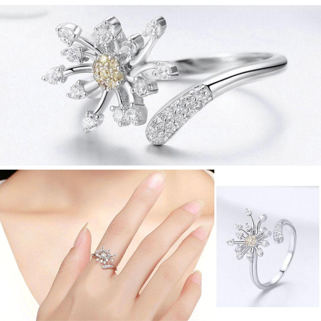 'Dandelion Love' CZ & Sterling Silver Jewellery Set - Sterling Silver Jewellery Sets - Allora Jade