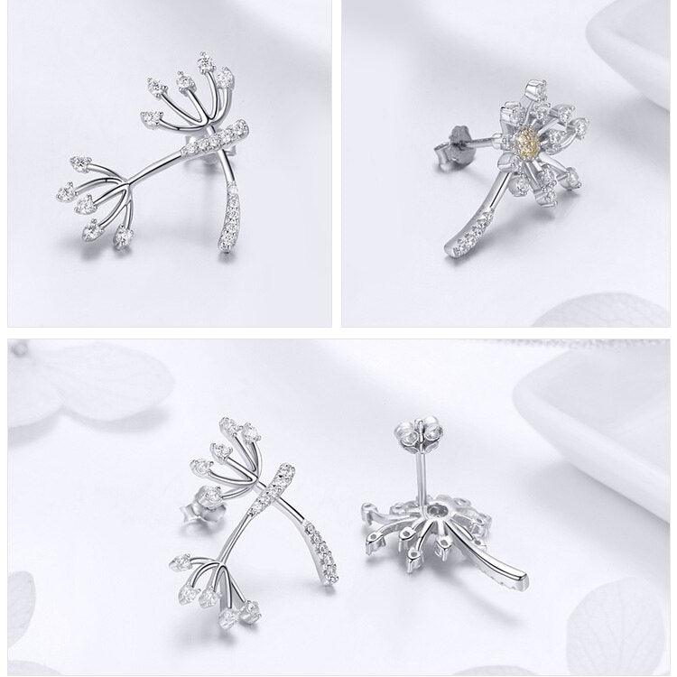 'Dandelion Love' CZ & Sterling Silver Jewellery Set - Sterling Silver Jewellery Sets - Allora Jade