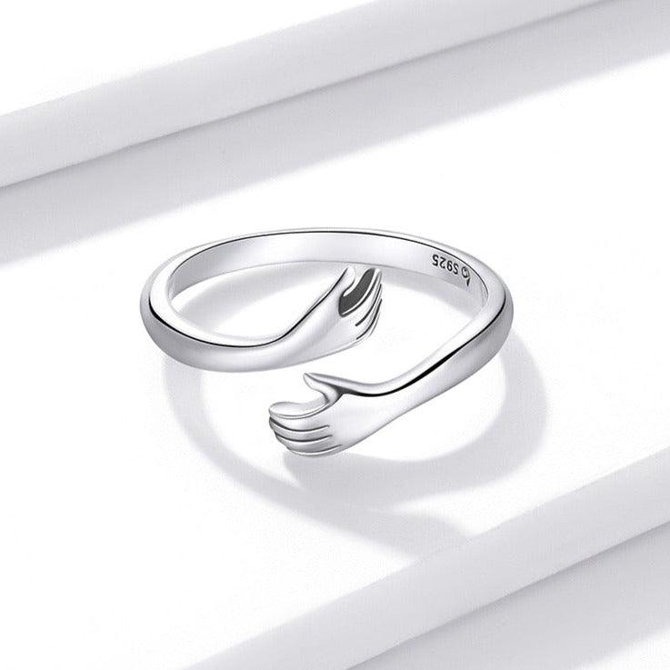 'Loving Hug' Sterling Silver Ring - Sterling Silver Rings - Allora Jade