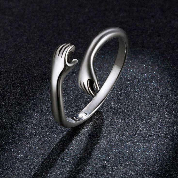 'Loving Hug' Sterling Silver Ring - Sterling Silver Rings - Allora Jade