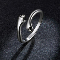 'Loving Hug' Sterling Silver Ring - Sterling Silver Rings - Allora Jade