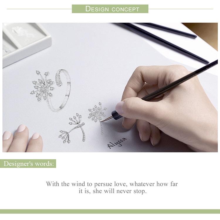 'Dandelion Love' CZ & Sterling Silver Jewellery Set - Sterling Silver Jewellery Sets - Allora Jade