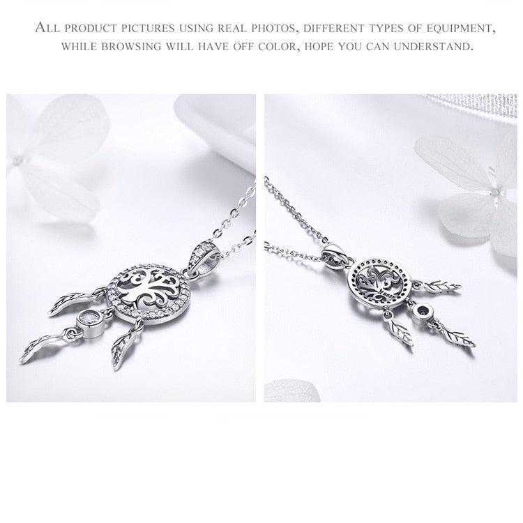 'Tree of Life Dream Catcher' Sterling Silver and CZ Jewellery Set - Sterling Silver Jewellery Sets - Allora Jade