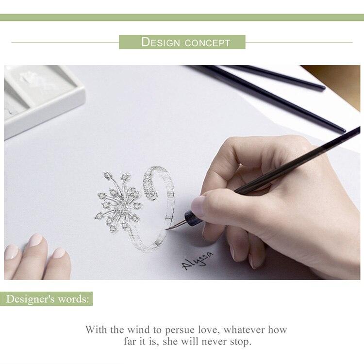 'Dandelion Love' CZ and Sterling Silver Ring - Sterling Silver Rings - Allora Jade