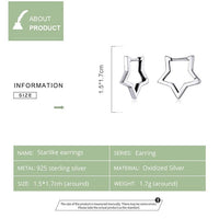 'Starlike' Sterling Silver Hoop Earrings - Sterling Silver Earrings - Allora Jade