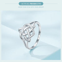 'Celtic Love Knot' Sterling Silver Ring - Sterling Silver Rings - Allora Jade