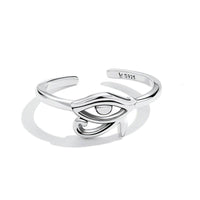 'Eye of Horus' Sterling Silver Ring - Sterling Silver Rings - Allora Jade