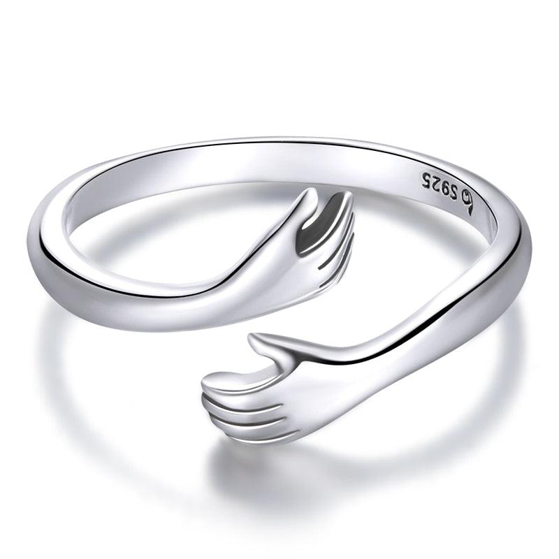 'Loving Hug' Sterling Silver Ring - Sterling Silver Rings - Allora Jade