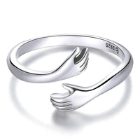 'Loving Hug' Sterling Silver Ring - Sterling Silver Rings - Allora Jade