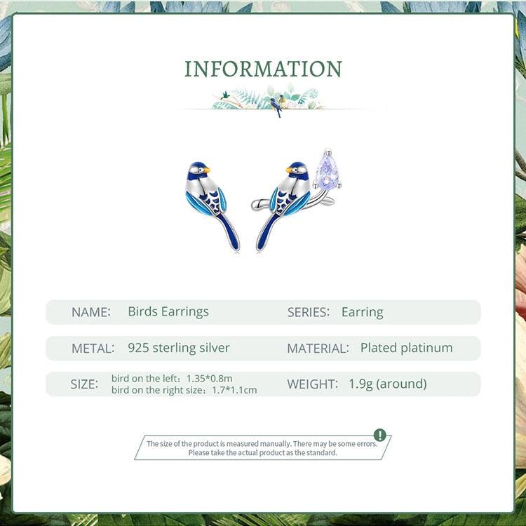'Blue Bird' Sterling Silver and CZ Jewellery Set - Sterling Silver Jewellery Sets - Allora Jade