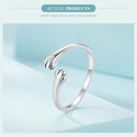 'Fur Baby Hug' Sterling Silver Ring | ALLORA JADE