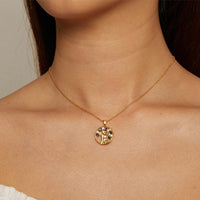 'Peaceful Lucky Tree' Pendant Necklace CZ & Sterling Silver - Sterling Silver Pendant Necklaces - Allora Jade