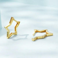 'Starlike' Sterling Silver Hoop Earrings - Sterling Silver Earrings - Allora Jade