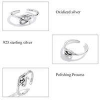 'Eye of Horus' Sterling Silver Ring - Sterling Silver Rings - Allora Jade