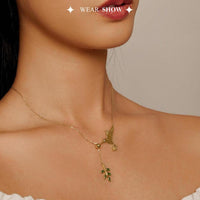 'Hummingbird' Pendant Necklace CZ and Sterling Silver - Sterling Silver Necklaces - Allora Jade
