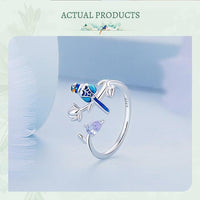 'Blue Bird' Sterling Silver and CZ Jewellery Set - Sterling Silver Jewellery Sets - Allora Jade