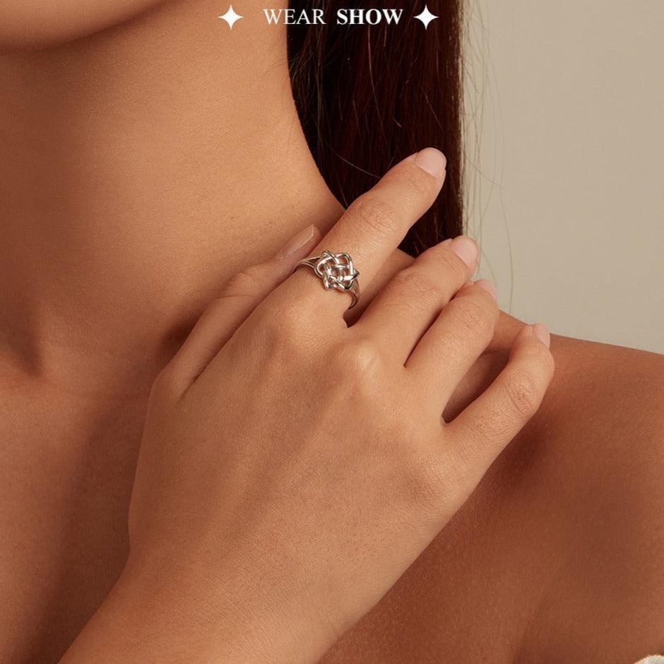 'Celtic Love Knot' Sterling Silver Ring - Sterling Silver Rings - Allora Jade