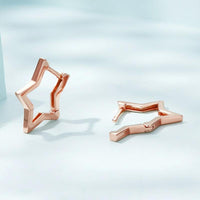 'Starlike' Sterling Silver Hoop Earrings - Sterling Silver Earrings - Allora Jade