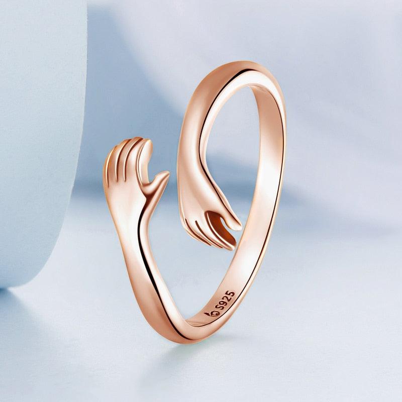 'Loving Hug' Sterling Silver Ring - Sterling Silver Rings - Allora Jade