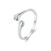 'Fur Baby Hug' Sterling Silver Ring | ALLORA JADE