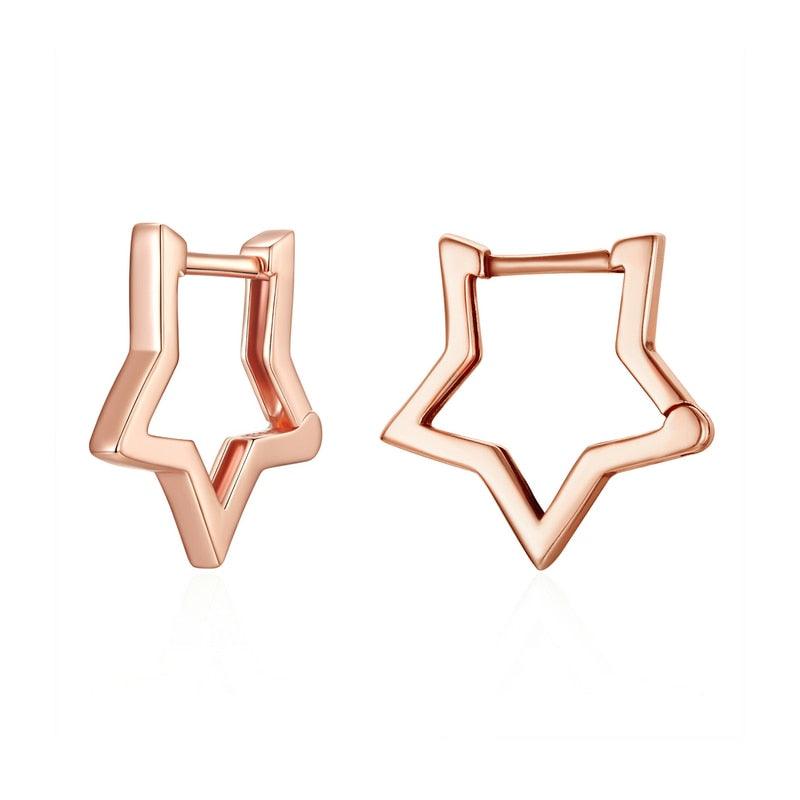 'Starlike' Sterling Silver Hoop Earrings - Sterling Silver Earrings - Allora Jade