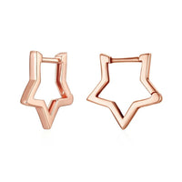 'Starlike' Sterling Silver Hoop Earrings - Sterling Silver Earrings - Allora Jade