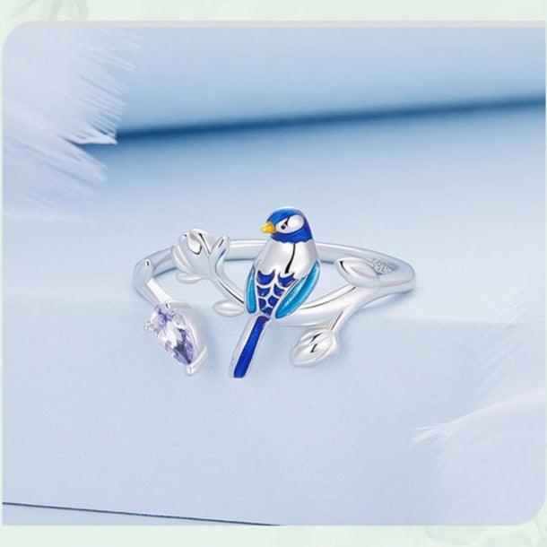 'Blue Bird' Sterling Silver and CZ Jewellery Set - Sterling Silver Jewellery Sets - Allora Jade