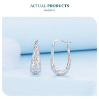 'Fancy Vines' CZ and Sterling Silver Hoop Earrings - Sterling Silver Earrings - Allora Jade