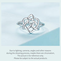'Celtic Love Knot' Sterling Silver Ring - Sterling Silver Rings - Allora Jade