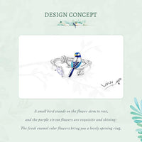 'Blue Bird' Sterling Silver and CZ Jewellery Set - Sterling Silver Jewellery Sets - Allora Jade