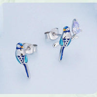 'Blue Bird' Sterling Silver and CZ Jewellery Set - Sterling Silver Jewellery Sets - Allora Jade