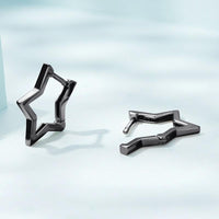 'Starlike' Sterling Silver Hoop Earrings - Sterling Silver Earrings - Allora Jade