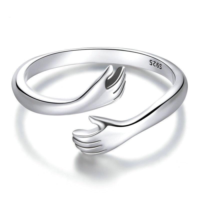 'Loving Hug' Sterling Silver Ring - Sterling Silver Rings - Allora Jade