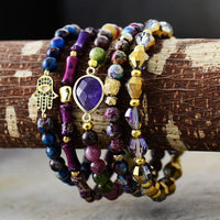 'Beads' Crystal Stretchy Bracelets Set - Womens Bracelets Crystal Bracelet - Allora Jade