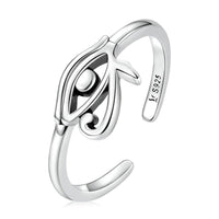 'Eye of Horus' Sterling Silver Ring - Sterling Silver Rings - Allora Jade