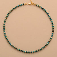 Crystal Choker Necklace – African Turquoise Jasper | ALLORA JADE