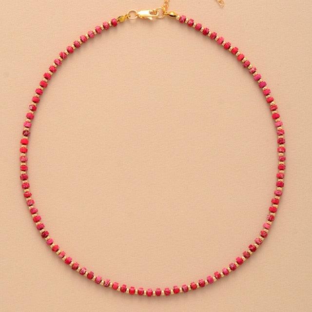 Crystal Choker Necklace – Red Jasper | ALLORA JADE