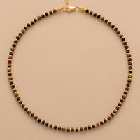 Crystal Choker Necklace – Tiger's Eye | ALLORA JADE