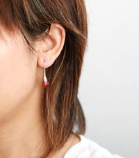 'Baygur' Red Jasper Drop Earrings - ALLORA JADE