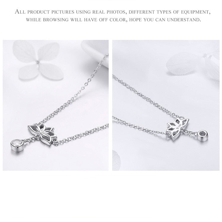 'Lotus Flower' Sterling Silver and CZ Jewellery Set | ALLORA JADE