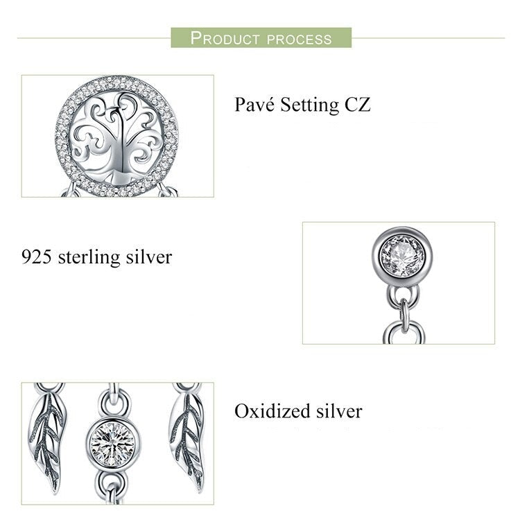 'Tree of Life Dream Catcher' Sterling Silver and CZ Jewellery Set - Allora Jade