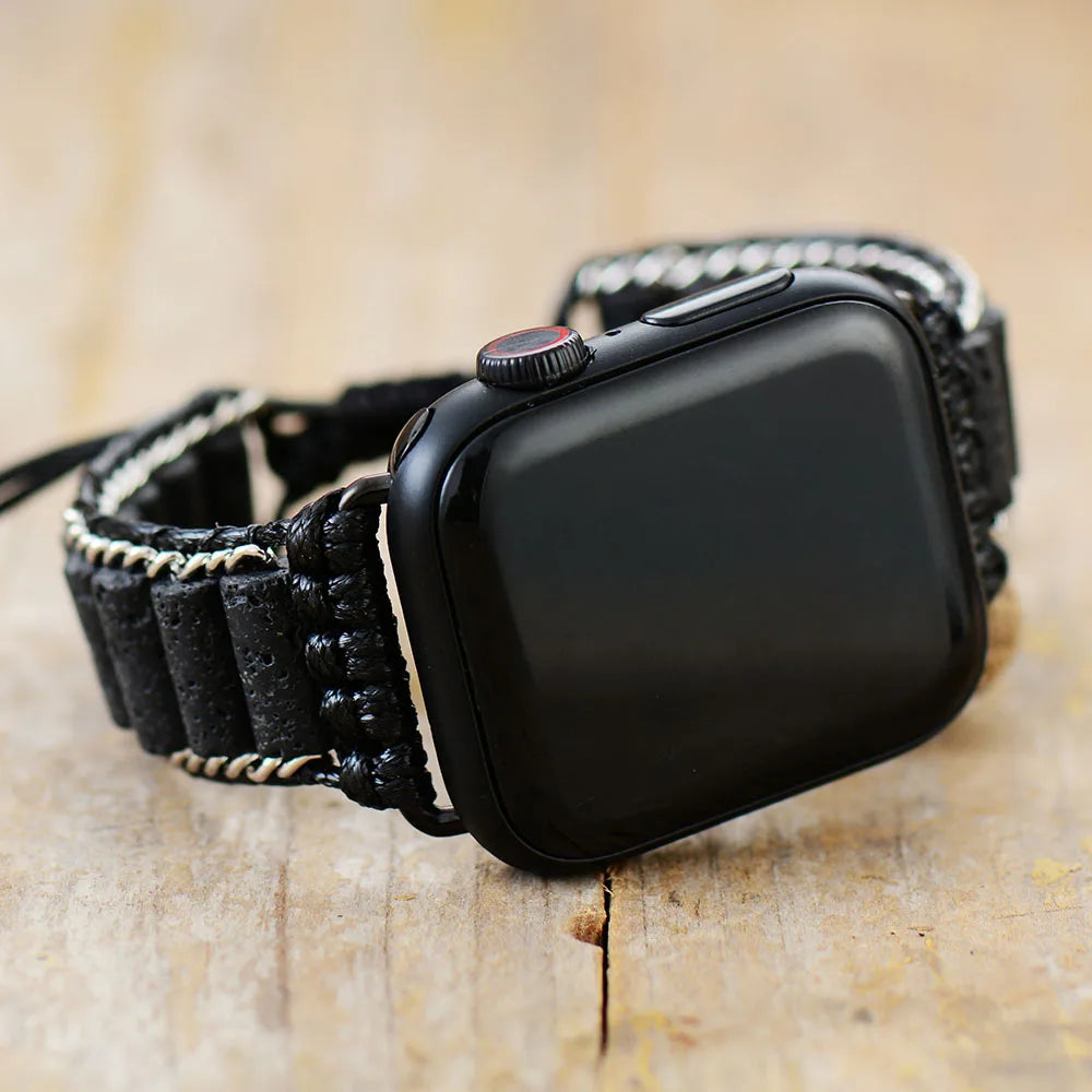 Black Lava Apple Watch Band - Allora Jade