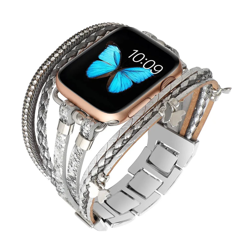 Butterfly Charms Apple Watch Band - Allora Jade
