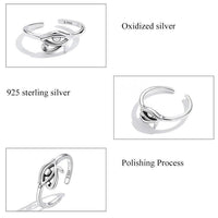 'Eye of Horus' Sterling Silver Ring - Sterling Silver Rings - Allora Jade