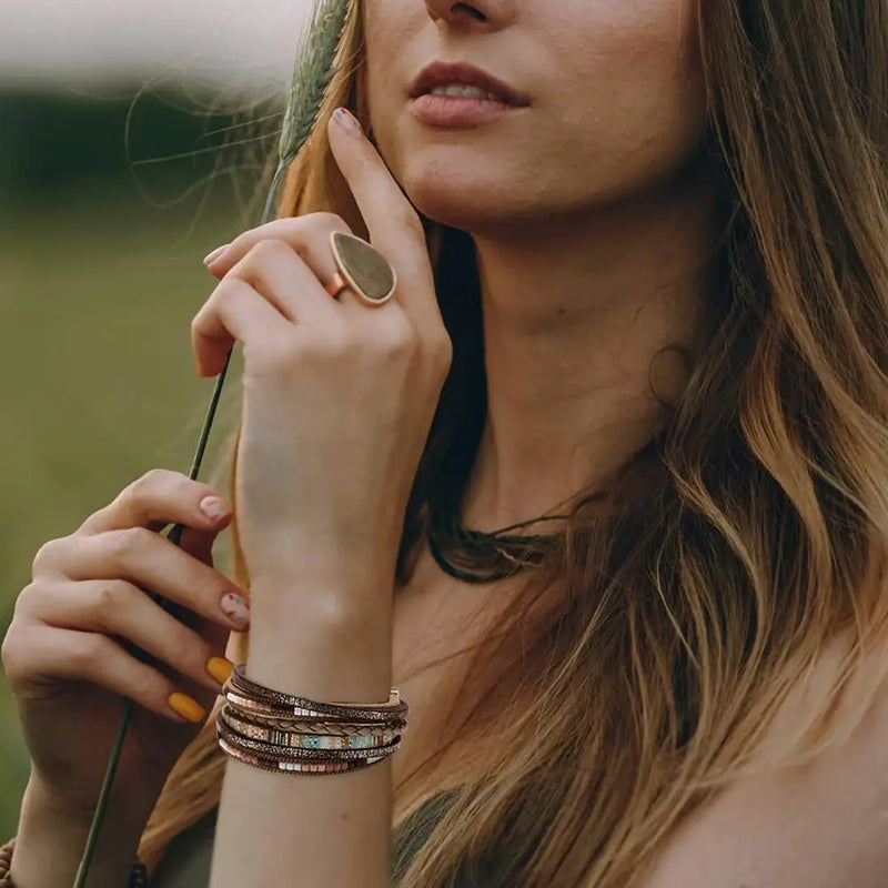 'Beach' Cuff Bracelet - sand