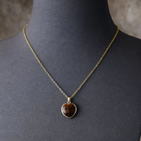 'Tiger Eye' Heart Pendant Necklace | ALLORA JADE