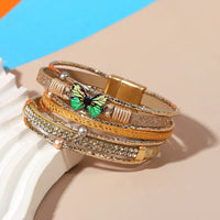 'Butterfly' Charm Cuff Bracelet - gold - Allora Jade