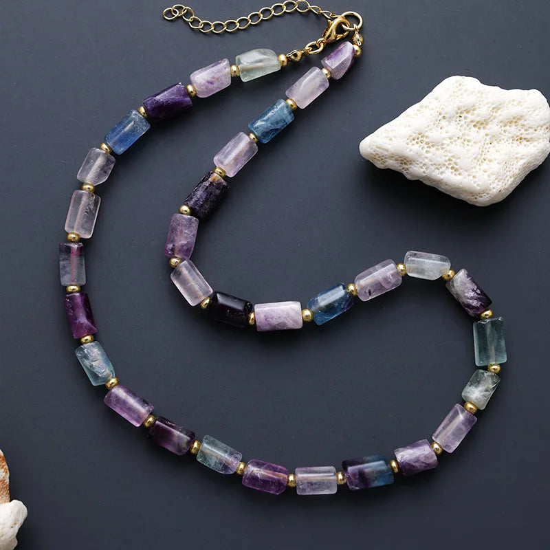 'Maranirra' Fluorite Quartz Necklace | ALLORA JADE