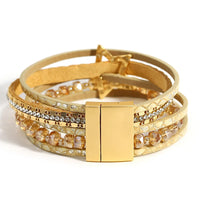 'Jiemba' Star Charm Cuff Bracelet - gold | ALLORA JADE