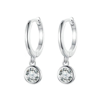'Clear Drops' Sterling Silver and CZ Earrings - Allora Jade